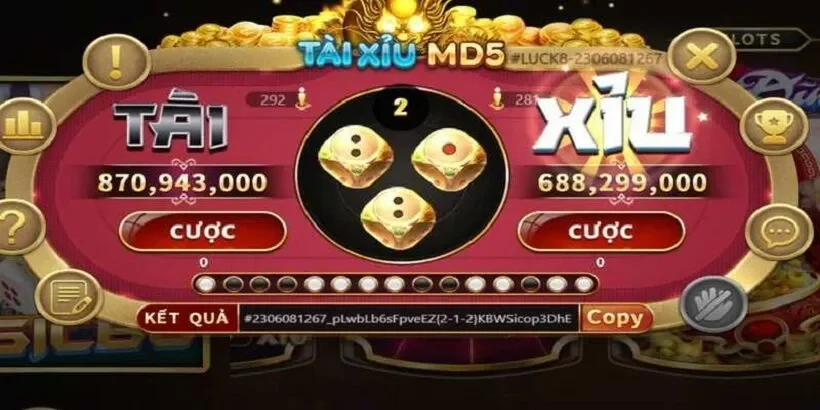 Tài Xỉu MD5 trò chơi cá cược hấp dẫn với công nghệ cao